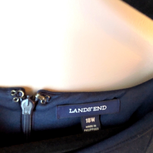 Land's End Navy Flair Dress 18w - Picture 3 of 7